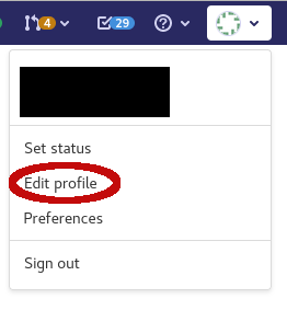 Edit profile